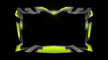 Stream Overlay twitch overlay GameLight Green Overlay transparent background video