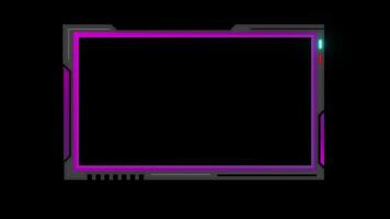 Purple Grey Stream Overlay twitch overlay Game Overlay transparent background video