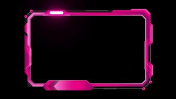 Pink Shine Stream Overlay twitch overlay Game Overlay transparent background video