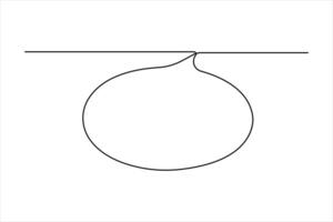 Continuous single line art drawing of speech bubble set square shaped chat cloud and thought dialogue outline vector