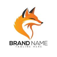 Abstract Colorful Stylized Fox Head Icon or Logo Design Template vector