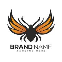 Abstract Colorful Insect Wing Icon or Logo Design Template vector