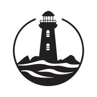 Abstract Lighthouse Icon or Logo Design Template vector
