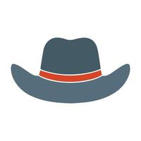 Abstract Cowboy Hat Icon or Logo Design Template vector