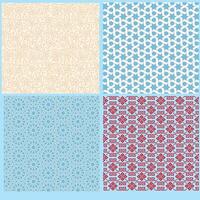 A new mesh geometric seamless pattern in tracery style vector