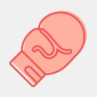 Icon boxing. Sports elements. Icon in two tone style. vector