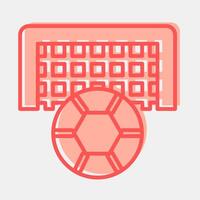 Icon football. Sports elements. Icon in two tone style. vector