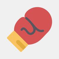 Icon boxing. Sports elements. Icon in flat style. vector