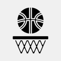 Icon basketball. Sports elements. Icon in glyph style. vector