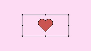 A red heart animation combined with a chat icon, symbolizing love, communication, and social connection. Ideal for messaging apps, romantic themes, social media engagement. Smooth looped animation video