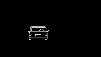White line animations depicting various accident types, car crashes and damaged vehicles. A visual representation of safety issues, ideal for infographics, awareness campaigns, and presentations. video