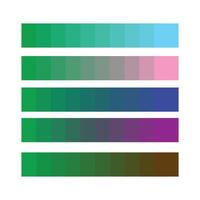 Modern Trendy Vivid Color Palette Gradient vector