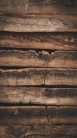 Old wooden wall background with wooden planks photo