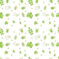 Ramadhan seamless patterns background vectors Illustration