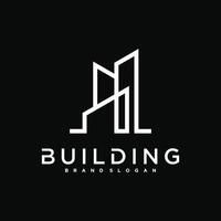 building and construction logo design. Construction, apartment and architect symbols vector