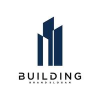 Building construction logo design. vector