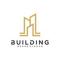 Simple building and construction logo template design vector