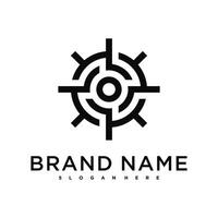 Target logo design, abstract. vector