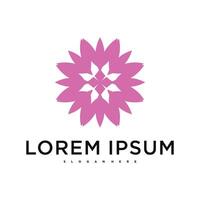 Luxury flower logo icon design vector