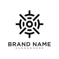 Target logo design template vector