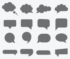 Speech bubble Icons Set vector