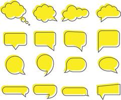 Speech Bubble comment speech bubble Icons Set vector