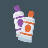 oil color paste tool with flat design. vector