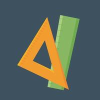 ruler tool set in flat design. vector