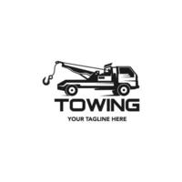 Towing car logo template Crane Service, suitable for your design need, logo, illustration, animation, etc. vector