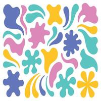 a colorful set of shapes and designs vector