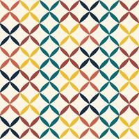Abstract bauhaus pattern with geometric shapes. seamless colorful pattern vector