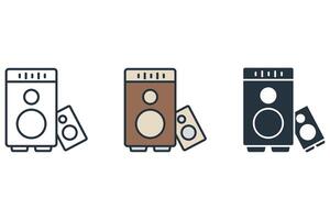 speaker icon set vector