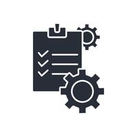 procedures icons Flat style vector