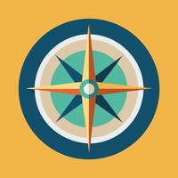 Simple and Elegant Compass Icon for Digital Applications vector
