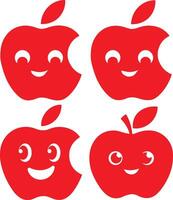 Abstract Apple Illustration Design vector