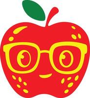 Realistic Apple Drawing Design vector