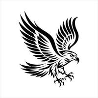 Swift Falcon Symbol, Modern Tribal Bird Graphic vector
