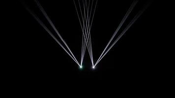 High speed laser light show on black background with flashing blue and green laser beams. This music performance nightlife background animation is full HD and a seamless loop. video