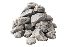Stack of rocks on transparent background png