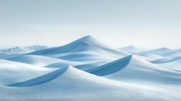 Snowy mountain range, winter landscape, serene scene, background for travel, nature photo