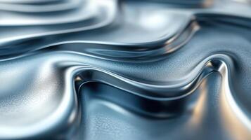 Abstract silver liquid flowing, smooth texture, background design, website use photo