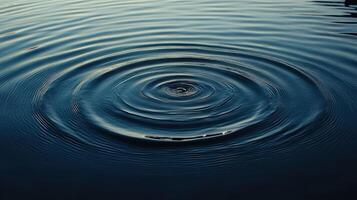 Water ripples, calm lake, sunset reflection, nature background, serenity photo