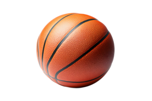 High-Resolution Close-up of a Basketball with Texture and Lines png