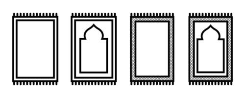 Prayer Rug icon set. for mobile concept and web design on white background vector