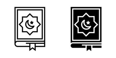 Quran icon set. for mobile concept and web design on white background vector