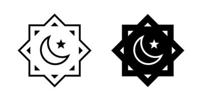 Rub El Hizb icon set. for mobile concept and web design on white background vector