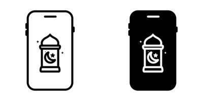 Mobile Phone icon set. for mobile concept and web design on white background vector