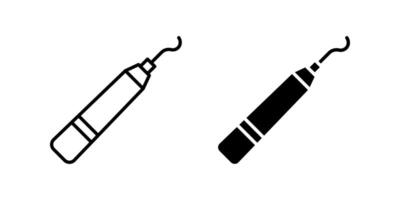 Dental Scaler icon set. for mobile concept and web design on white background vector