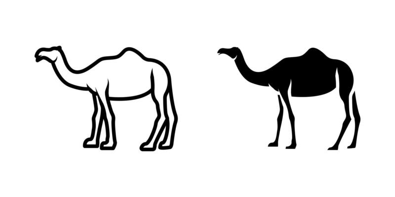 Camel icon set. for mobile concept and web design on white background