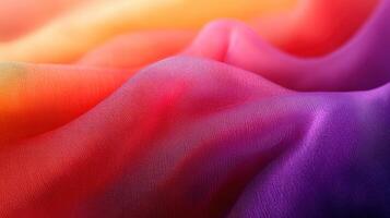 Colorful fabric texture, draped, gradient, soft light, design background photo